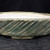 10" Oval Fazzino Bonsai Pot - Deep Green Glaze with Diagonal Carving (No. 33)