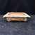 6" John Fazzino Handmade Bonsai Pot - Wide-Lipped Square with Textured Glaze (No. 49)