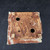 6" John Fazzino Handmade Bonsai Pot - Wide-Lipped Square with Textured Glaze (No. 49)