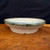 Flared stone-textured bonsai pot with a green rim by Andy Arnault, No. 644