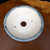 Round Bonsai Pot with Textured Blue Pebble Glaze by Andy Arnault (No. 645)