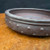 7-Inch Round Unglazed Bonsai Pot with Rivet Detailing - Kiln Stamped (NEBG. 1137)