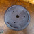 7-Inch Round Unglazed Bonsai Pot with Rivet Detailing - Kiln Stamped (NEBG. 1137)