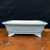 10" Powder Blue Glazed Yixing Bonsai Pot - Rectangular with Cloud Feet (NEBG. 1069)