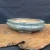 12 inch oval Yixing bonsai pot in a glossy sea-foam green glaze, No. 1862k