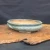 12 inch oval Yixing bonsai pot in a glossy sea-foam green glaze, No. 1862l