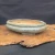 12 inch oval Yixing bonsai pot in a glossy sea-foam green glaze, No. 1862n