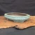 12 inch oval Yixing bonsai pot in a glossy sea-foam green glaze, No. 1862o