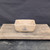 6 inch Andy Arnault square bonsai pot, angled view showing the inside, No. 731