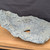 Preston Duncan handmade bonsai slab PD-024, gray finish, close-up of the planting surface and texture