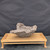 Preston Duncan handmade bonsai slab PD-026, brown finish, raised front view on a display stand