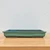 17-18" rectangular Japanese bonsai pot in green glaze, side view