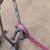 Small handcrafted found-object robot sculpture, robot 22260, close-up of the screw hands and feet