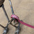 Small handcrafted found-object robot sculpture, robot 22966, close-up of the screw hands and feet