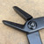 Close-up of the No. 48A jin pliers' serrated jaws, opened