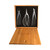 Three piece Tinyroots bonsai tool kit in an open bamboo box
