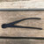 Top-down view of the forged carbon steel Tinyroots bonsai wire cutters