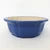 6 inch blue glazed Yixing pot with a shallow lobed scalloped shape