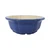 6 inch Yixing bonsai pot in cobalt blue with a scalloped mokko shape