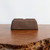 Underside of the Udei brown unglazed ceramic bonsai pot