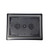 Underside of an 8 inch Tokoname style black plastic bonsai training pot