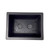 Top-down view into an 8 inch black plastic bonsai training pot
