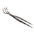 Tinyroots two in one bonsai root rake and tweezers in dark charcoal finished metal