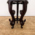 High-leg cascade bonsai display stand with five carved S-curved legs