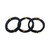 Three piece black anodized aluminum bonsai wire kit on a white background