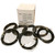 Seven piece set of black aluminum bonsai training wire