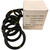 Seven individual coils of black aluminum bonsai tree wire