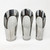 Set of three stainless steel bonsai soil scoops for repotting