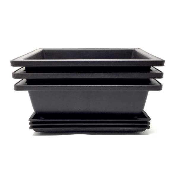 6" Bonsai Training Pots & Trays (Drainage Mesh Included)