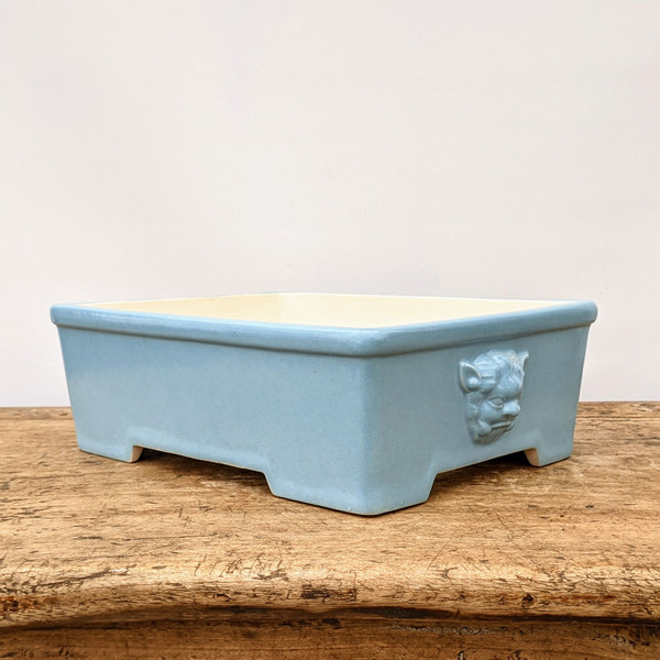 11" Blue Glazed Yixing Bonsai Pot (No. 1929)