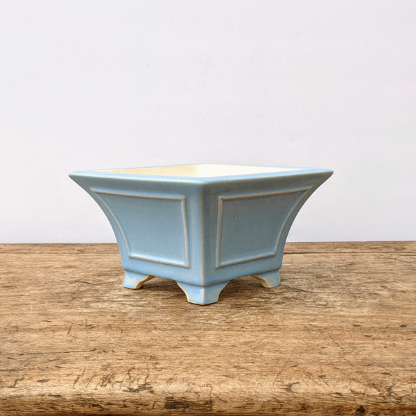 6" Light Blue Glazed Yixing Bonsai Pot (No. 1958)