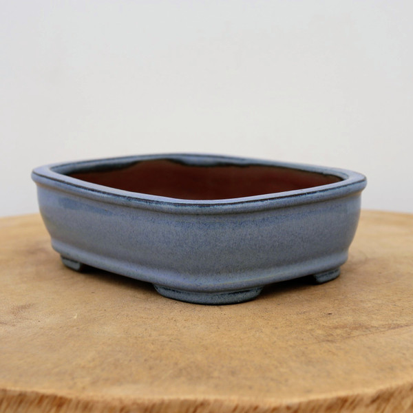 6" Light Blue Glaze Yixing Bonsai Pot (No. 1052)