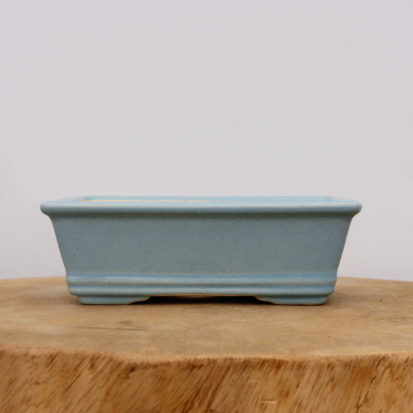 7" Light Blue Glazed Yixing Bonsai Pot (No. 2056)