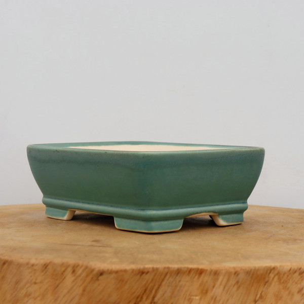 7" Green Glazed Yixing Bonsai Pot (No. 2057)