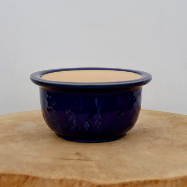 6" Blue Glazed Yixing Bonsai Pot (No. 2085)