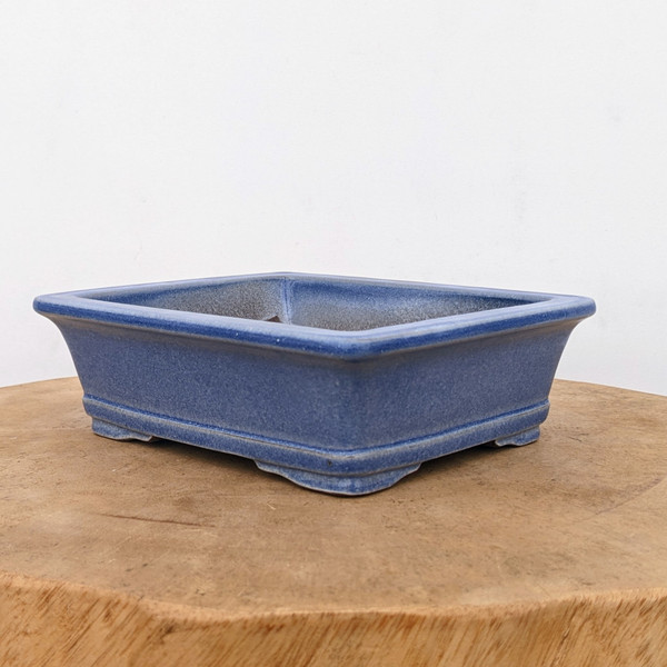 7" Blue Glazed Yixing Bonsai Pot (No. 2373)