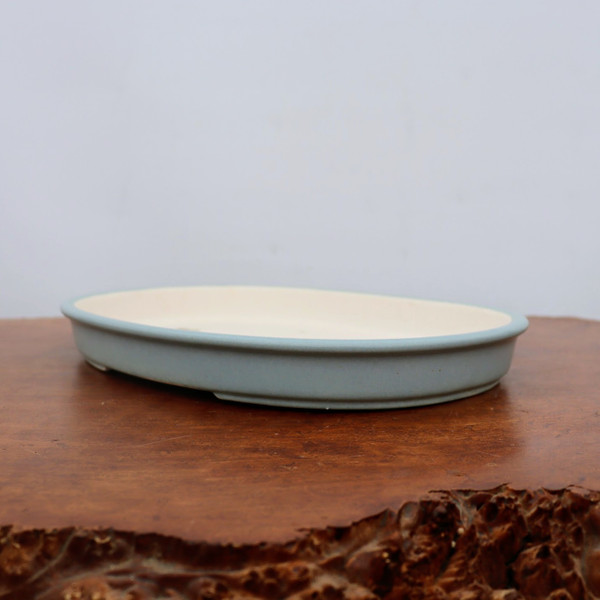 12" Shallow Glazed Yixing Bonsai Pot (No. 2107)