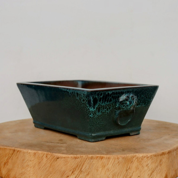 9-Inch Glazed Yixing Bonsai Pot (No. 2312b)