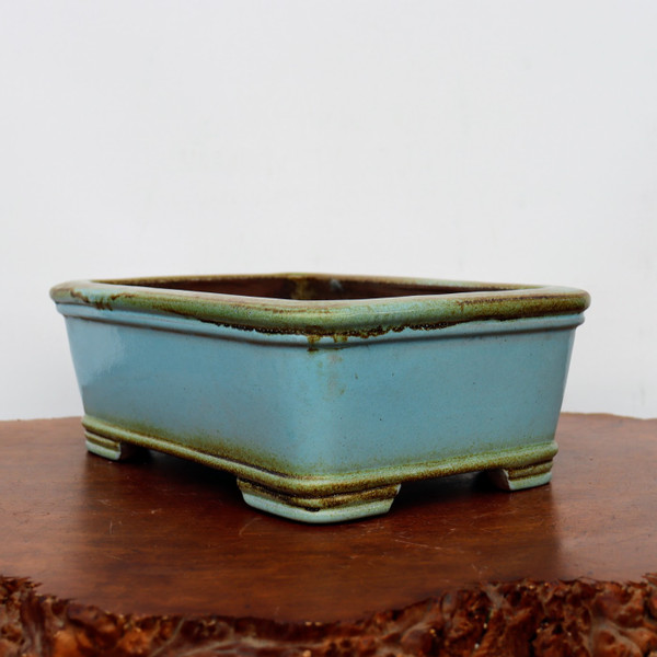 13-Inch Glazed Yixing Bonsai Pot (No. 2318f)