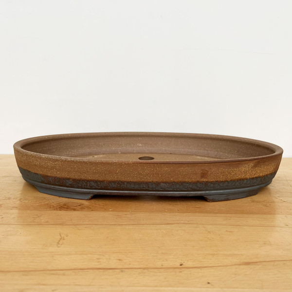 18-Inch Handmade Large Oval Jack Hoover Ceramic Pot (No. 439)