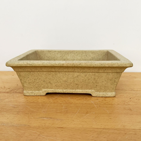 9-Inch Rectangle Yixing Ceramic Bonsai Pot (No. 2524a)