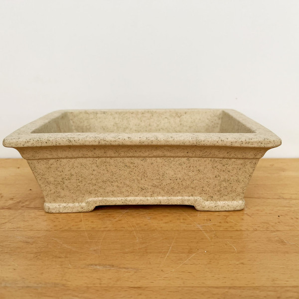 9-Inch Rectangle Yixing Ceramic Bonsai Pot (No. 2524b)