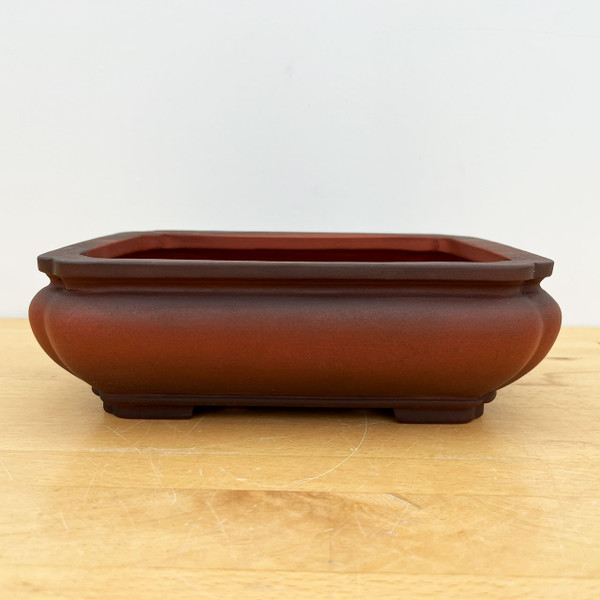 10-Inch Unglazed Yixing Ceramic Bonsai Pot (No. 2530)