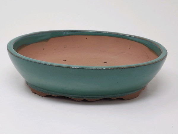 8-Inch Quality Glazed Yixing Ceramic Bonsai Pot (YX1077A)