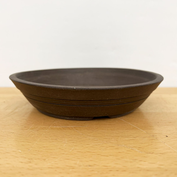 7.5" Handmade Ceramic Bonsai Pot by American Artist Jon Lang (No. 007)