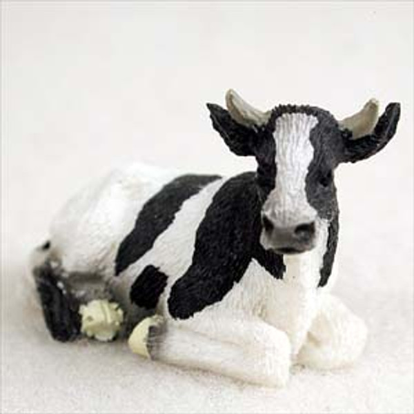 Holstein Bull Bonsai Tree Figurine